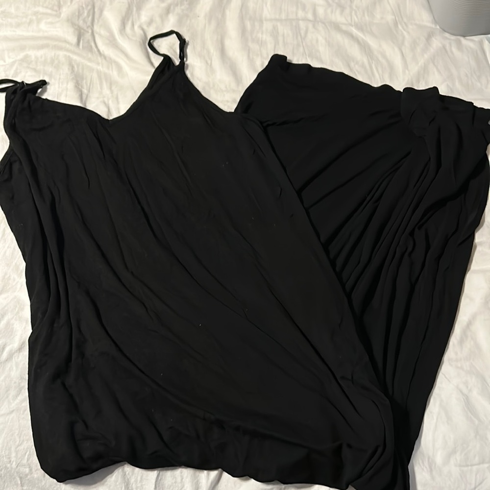 Black maxi dress
